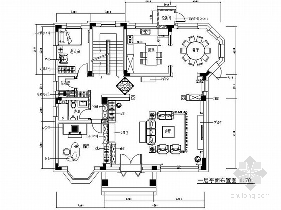 [原创]精品高级简欧风格两层别墅室内设计装修施工图（图纸全面 力荐！）